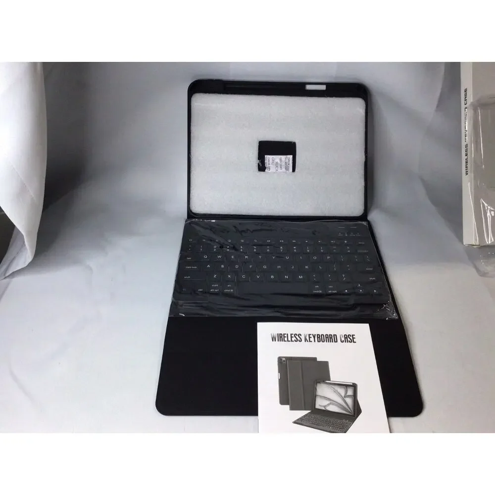 TQQ for iPad Air 13-inch (M2) 2024 & Pro 12.9 inch 2022 Case with Keyboard Black